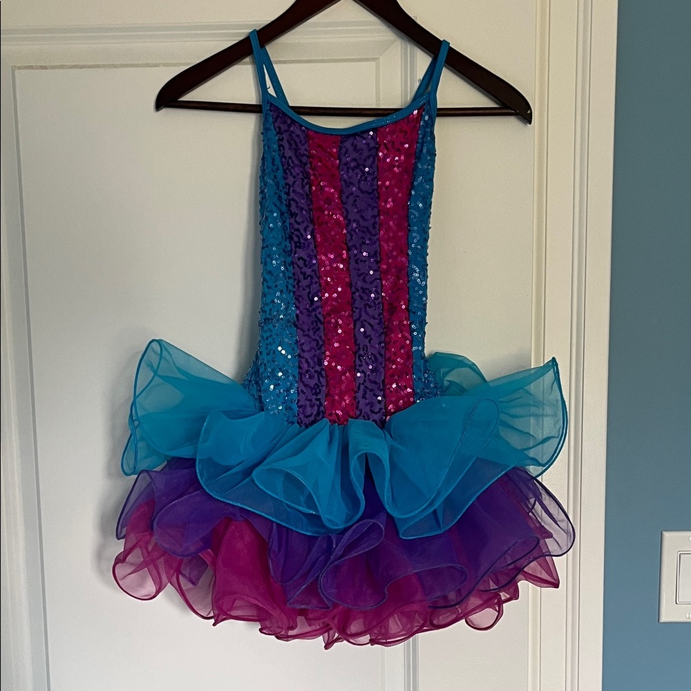 Sparkling Multicolor Kids Costume Dress